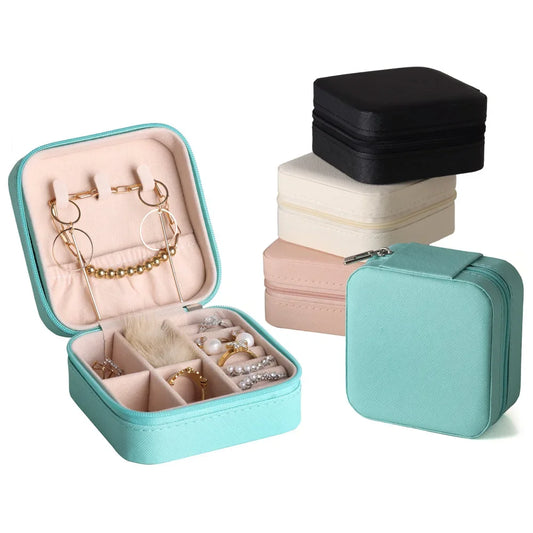 Leather Travel Jewelry Organizer