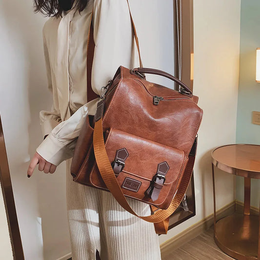 Vintage Leather Backpack