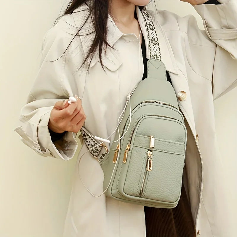 Retro Soft Leather Crossbody Bag