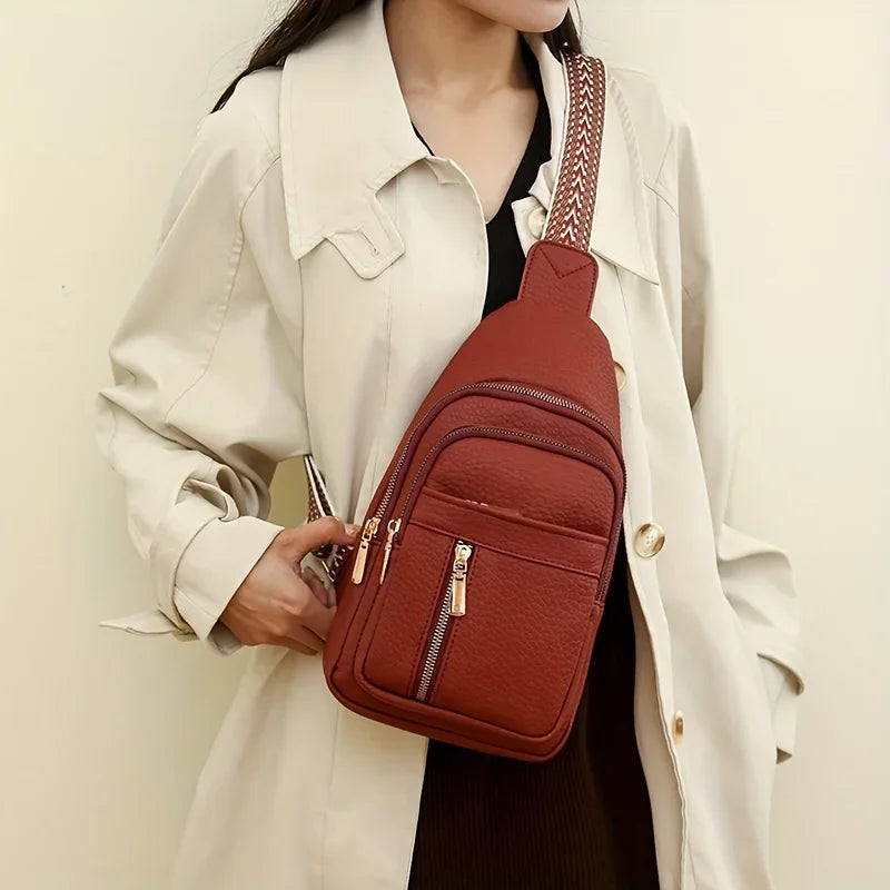 Retro Soft Leather Crossbody Bag