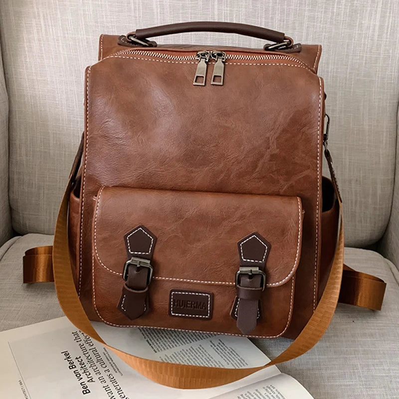Vintage Leather Backpack