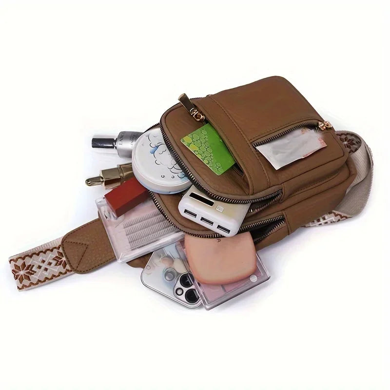 Retro Soft Leather Crossbody Bag