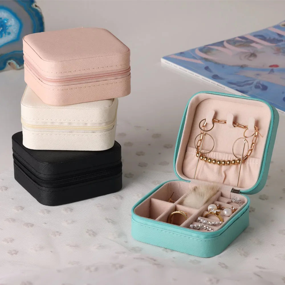 Leather Travel Jewelry Organizer