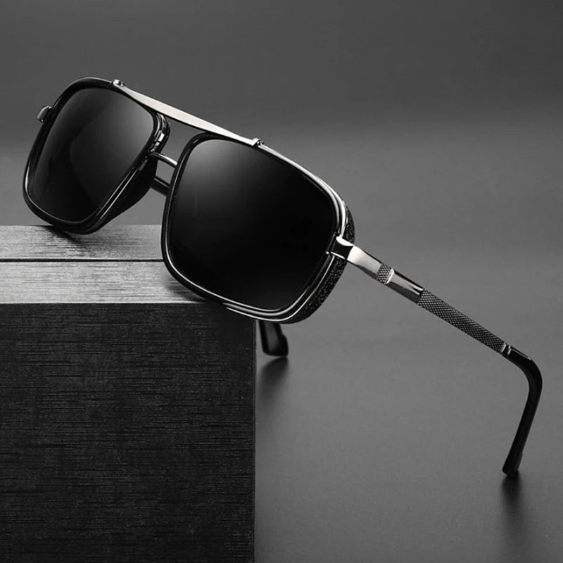 Retro Metal Steampunk Sunglasses