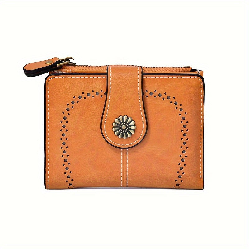 Timeless Zip Vintage Faux Leather Wallet