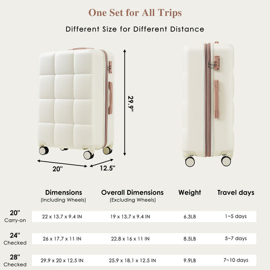 VoyagerPro 4-Piece Expandable Suitcase Set