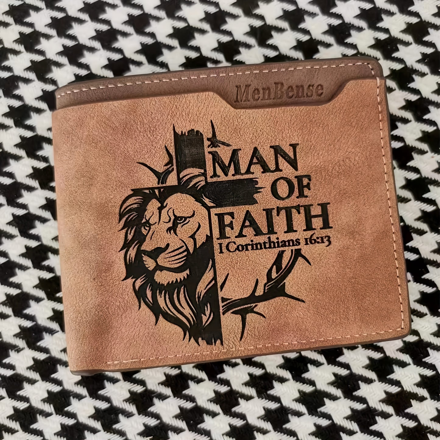 Lionheart Man of Faith Leather Wallet