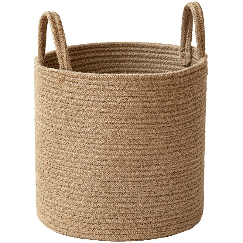 Sierra Loom Jute & Cotton Basket