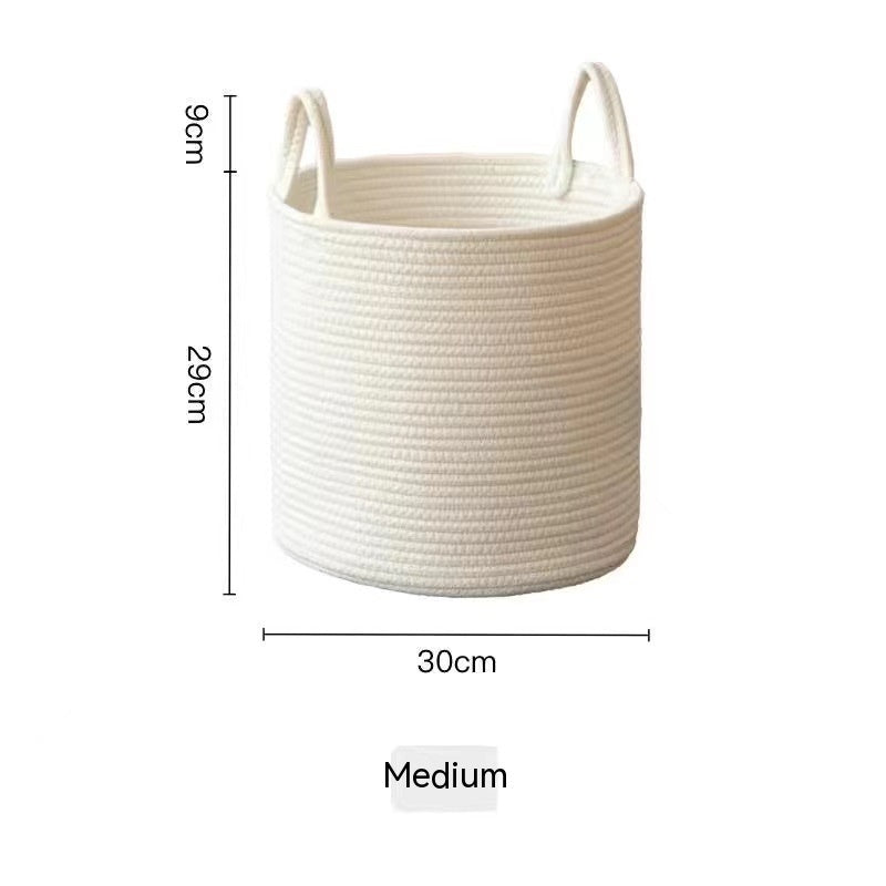 Sierra Loom Jute & Cotton Basket