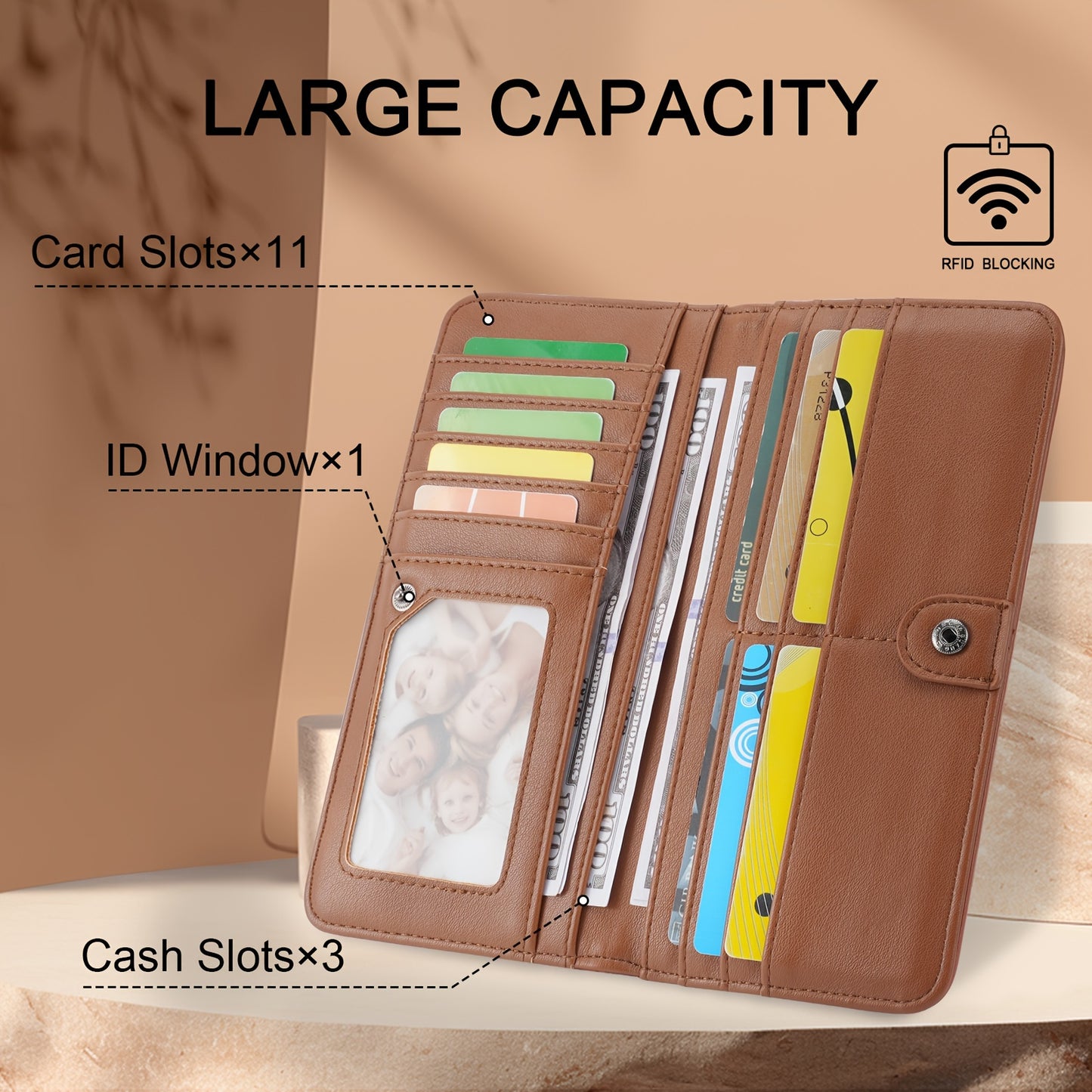 Aztec Breeze Ultra Slim Leather Wallet
