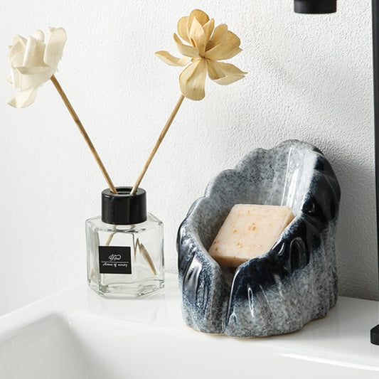 Ceramic Basin Soap Dish – Elegant Drain Design
